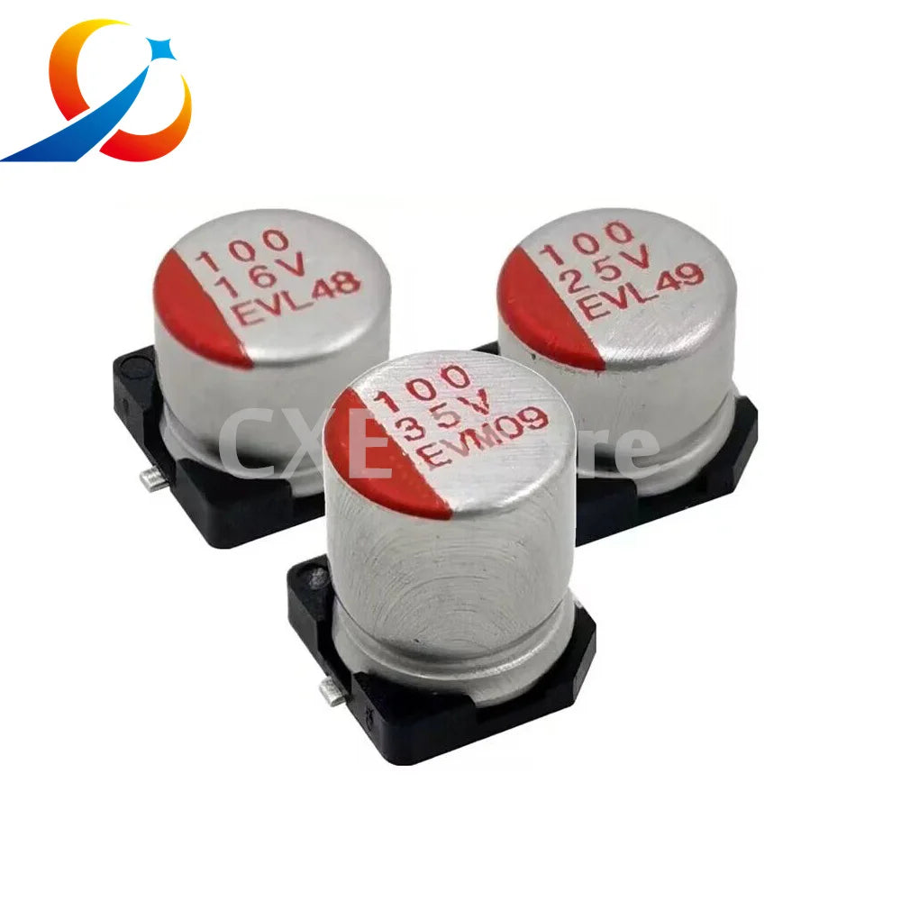 10pcs SMD Solid Electrolytic Capacitor  Low ESR 6.3V 10V 16V 25V 35V 50V 63V 22UF 47UF 100UF 220UF 330UF 470UF 560UF 1000UF NEW