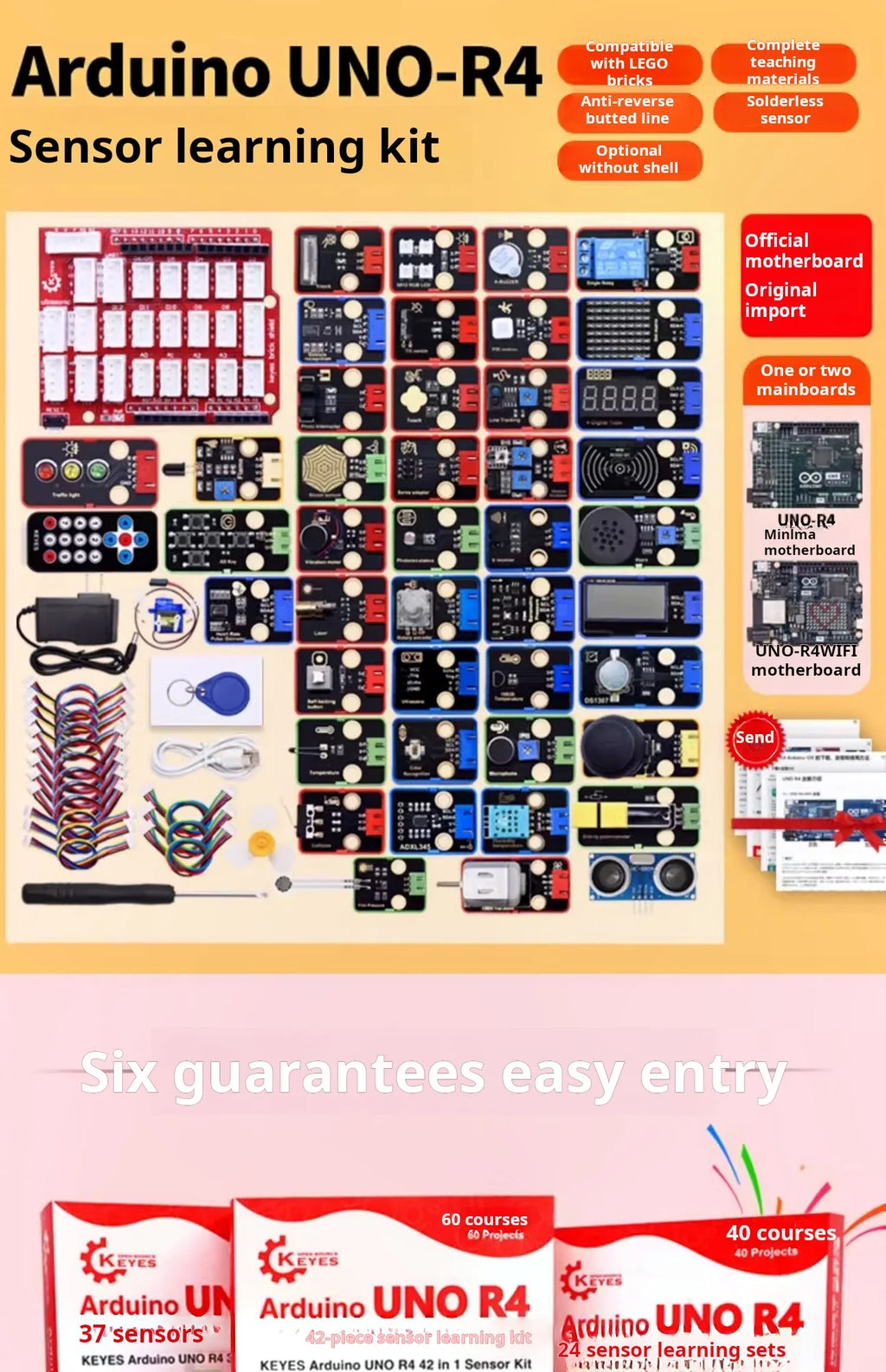 Arduino UNO R4  27 in 1 37 in 1 42 in 1 Starter Kit IoT Programming Sensor Learning Kit for Maker