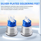 Metal Switch Button Push With Wire Waterproof on off 12mm 16mm 19mm 22mm Momentary/Latching Led Light Start Stop 5V 12V 24V 220V