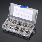 54/72/100/150/200PCS Fuse Assorted kit 5x20mm,6x30mm Quick Blow Glass Tube 0.2A-30A Blow Glass Fuse 10and 15Value electronics ﻿