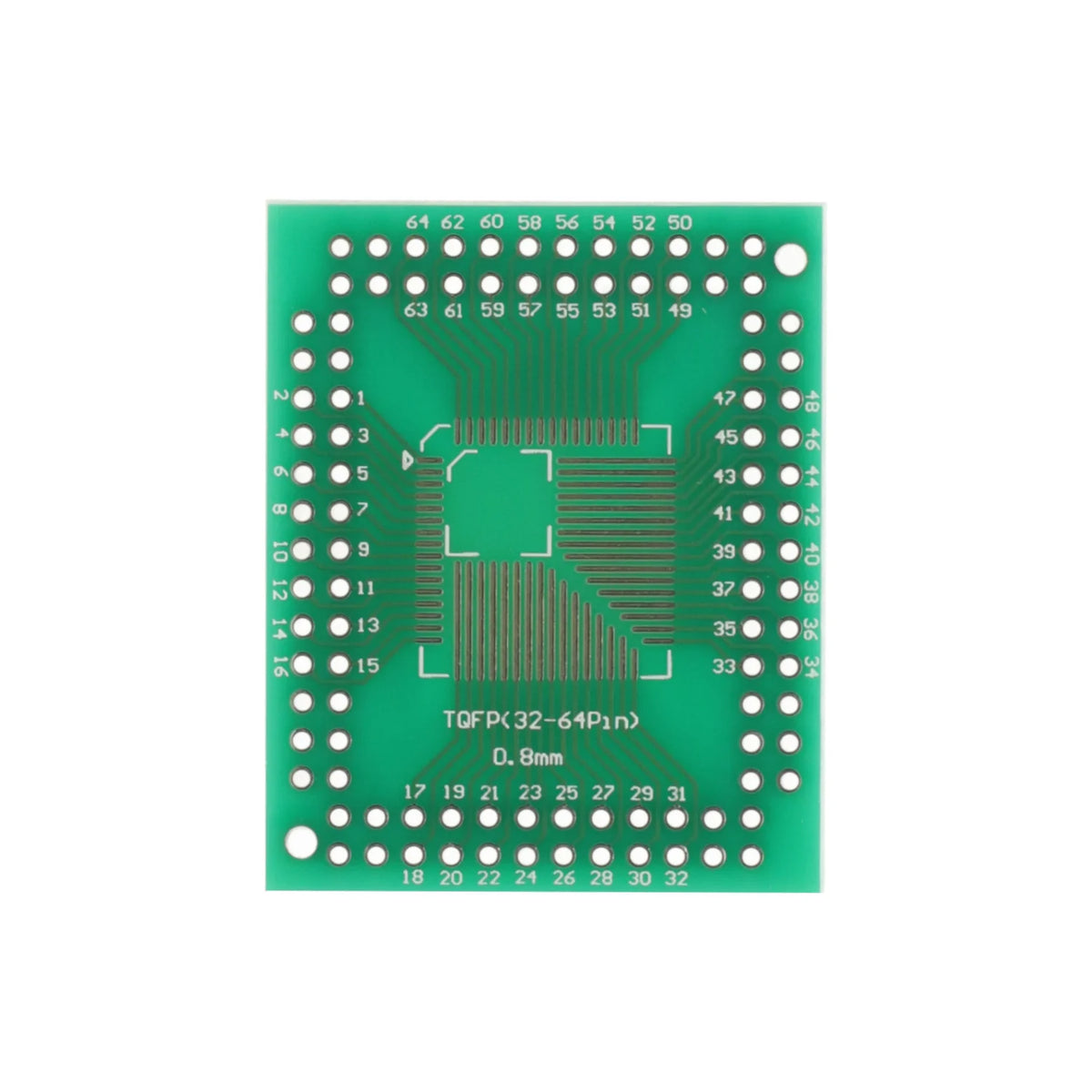 5Pcs TQFP Converter PCB Board For QFP/TQFP/LQFP/FQFP 32/44/64/80/100 to DIP Adapter PCB Board Converter