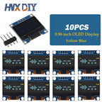 1-10pcs 0.96 inch IIC Serial White/Blue/Yellow Blue OLED Display Module 128X64 I2C SSD1306 12864 LCD Screen Board for Arduino