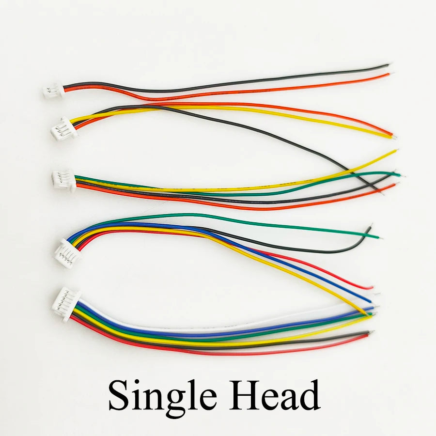 10/20Pcs JST SH1.0 SH 1.0mm Wire Cable Connector 2/3/4/5/6/7/8Pin Terminal Plug Electronic Line 28AWG 10cm Single/Double Head