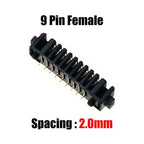 Cltgxdd 10pcs Blade Battery Connector 2.0mm 2.5mm Pitch 4 5 6 7 8 9 10 Pin Plug Male Female Socket PCB Solder Header Receptacle