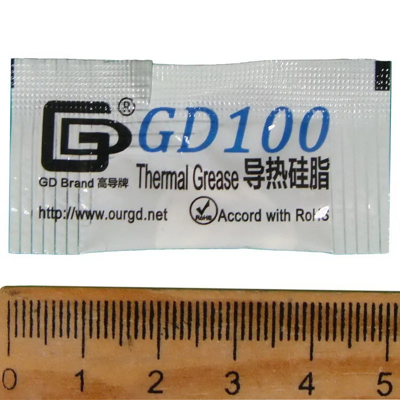 100 Pieces 0.5g Mini Bag Packaging GD Brand Series GD900 Thermal Grease Paste CPU Heat Sink Compound MB05