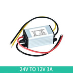 DC DC Buck Model Converter 24V to 12V 1A-5A  60W Converter Step Down 24V 12V 2A 24W Waterproof Module Waterproof Dustproof CE