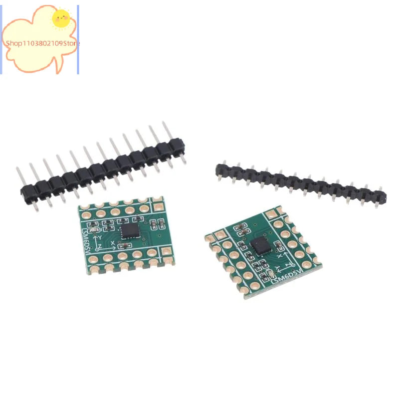 【HT】【HT】Six-Axis Sensor LSM6DSV Module SPI/I2C Compatible For Smol/SlimeVR - Accelerometer & Gyroscope Data Logging