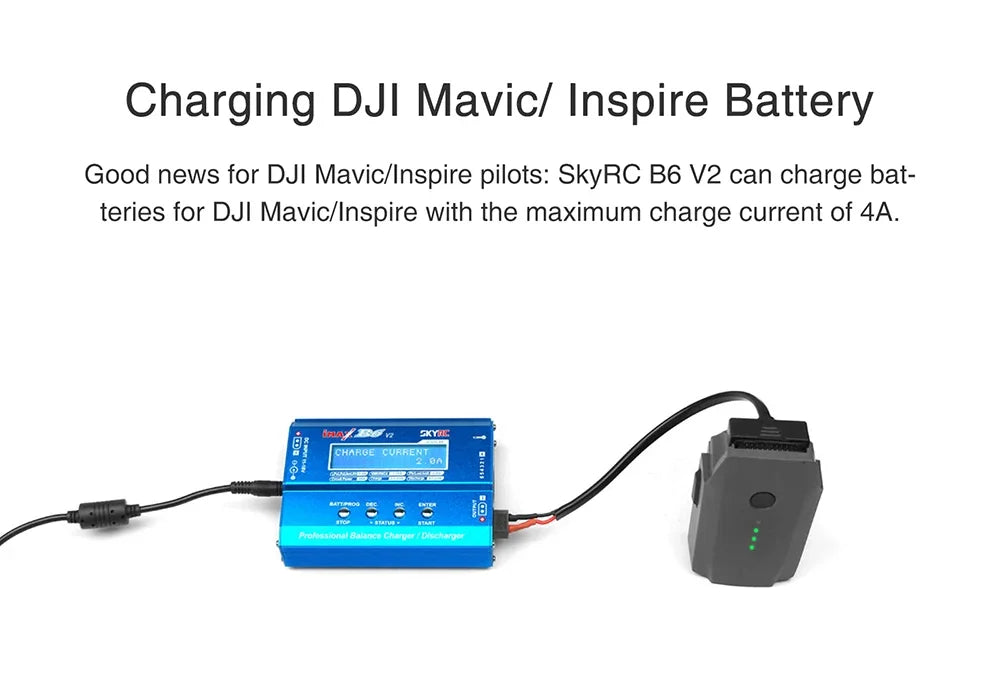 SKYRC IMAX B6 V2/B6 Mini/B6AC V2 Balance Battery Charger for NiMH NiCD LiHV NiCd Battery Charger for Mavic/Inspire Battery