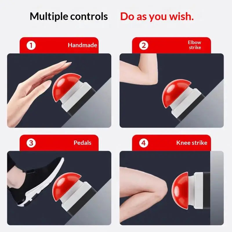 1 Set Mushroom Head Self-Locking/Resetting 1NO Foot/Hand Control IP65 Emergency Stop Button Switch For Industrial Safe