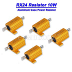 1PCS 5W 10W 25W Aluminum Power Metal  Case Wirewound Resistor 0.01 ~ 30K 1 2 3 5 6 8 10 20 100 150 1K 10K Ohm hjxrhgal RX24
