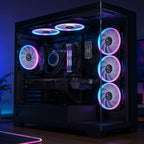 Computer Case PC Cooling Fan RGB Adjust LED 120mm Quiet + IR Remote New Computer Cooler Cooling RGB Case Fan For CPU