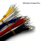 100PCS MX3.0 Male Female Terminal Single head 1007-20AWG Line Wire Tail Tinned Single Wire Harness Length 20CM