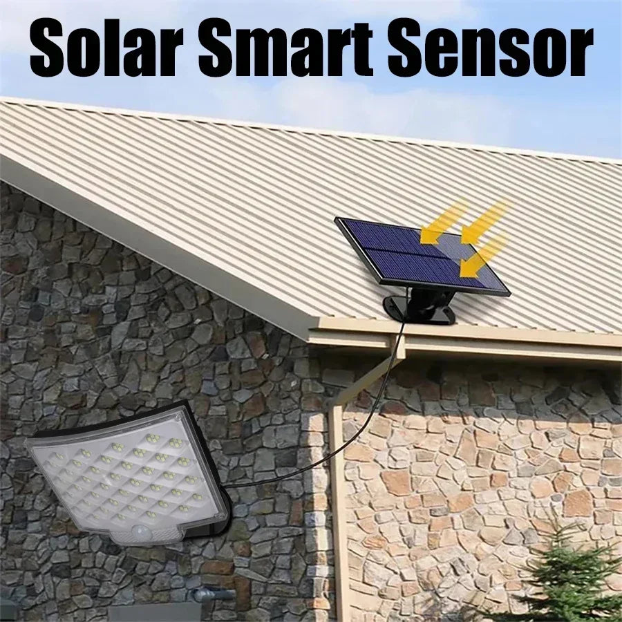 Solar Lights Outdoor 234LED 3 Modes Motion Sensor Flood Lights with Remote IP65 Waterproof Security Solar Lights for Outside