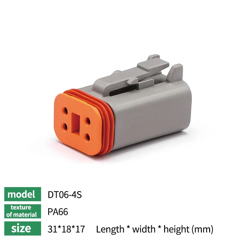 588pcs Deutsch Type Connector Kit Waterproof Wire DT Series Connector set DT06 04 2/3 / 4 pin 6/8/12 pin Sealed Plug