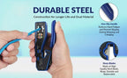 Natalink RJ45 Crimping Tool Pass Through Crimper Wire Stripper Cutter for Cat6A Cat6 Cat5 8P8C rj45 cable stripper tool Connecto