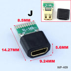 1pcs A-M HDMI Male To Female Test Board MINI Connector with Board PCB 2.54mm Pitch 19/20pin DP HD A Female To Male Adapter Board