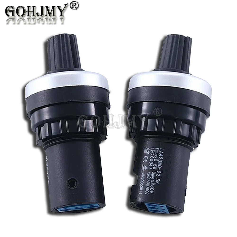 LA42DWQ-22 1K 2K 5K 10K 20K 50K 100K 200K 22mm Diameter Pots Rotary Potentiometer Converter Governor Inverter Resistance Switch