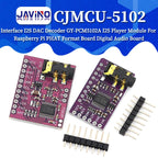 GY-PCM5102 I2S IIS Digital Audio DAC Decoder Board High Fidelity Lossless For MCU & Raspberry Pi