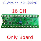 16CH DC 12V 24V Temperature Analog PT100 Resistance RS485 Collector Modbus RTU -40-500 High Temperature Acquisition Board