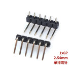 10pcs 2.54 mm Pitch 1x 40 Pin Right Angle Single Row Pin Header Male 90 Degrees Needle Connector 3P/4P/6P/8P/10P/15P/40P 1*40