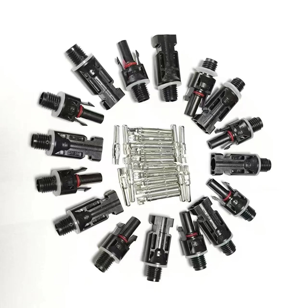 10 pairs/ Solar Photovoltaic Connector Male Female Solar Panel Waterproof Plug and Tool For Inverter M12 Thread 1000V 30A Cable