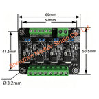 High-Speed 4-Channel P-MOSFET Module Optically Isolated Signal Amplification Control Board for Microcontrollers & PLC