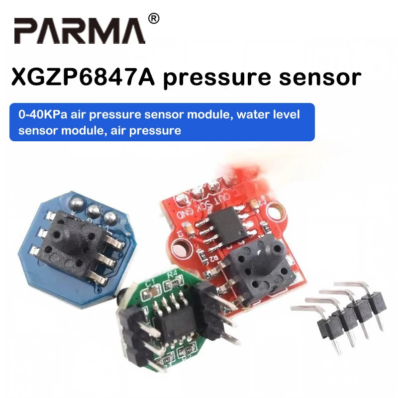 XGZP6847A pressure sensor, 0-40KPa air pressure sensor module, water level sensor module, air pressure