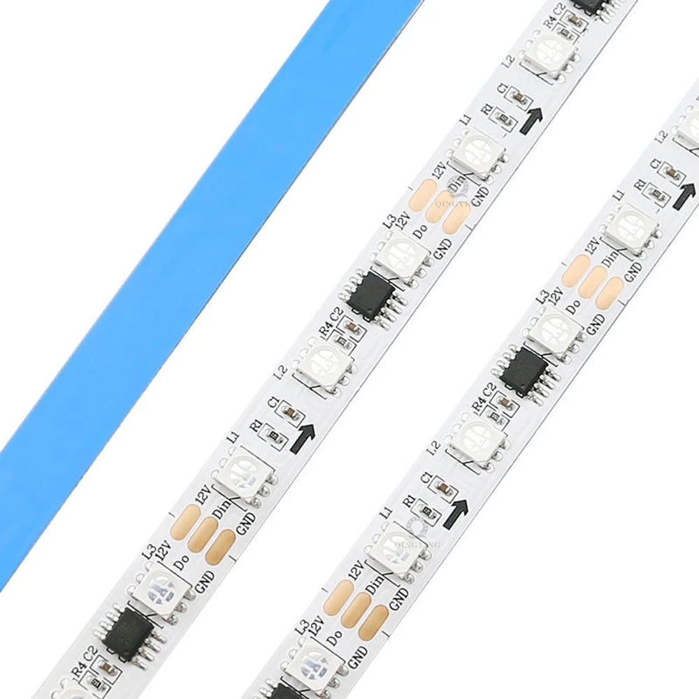 DC12V 24V WS2811 RGB LED Strip Individually Addressable 30/48/60/72/84 Leds/m Tape Light IP30/65/67 Waterproof Flexible Ribbon