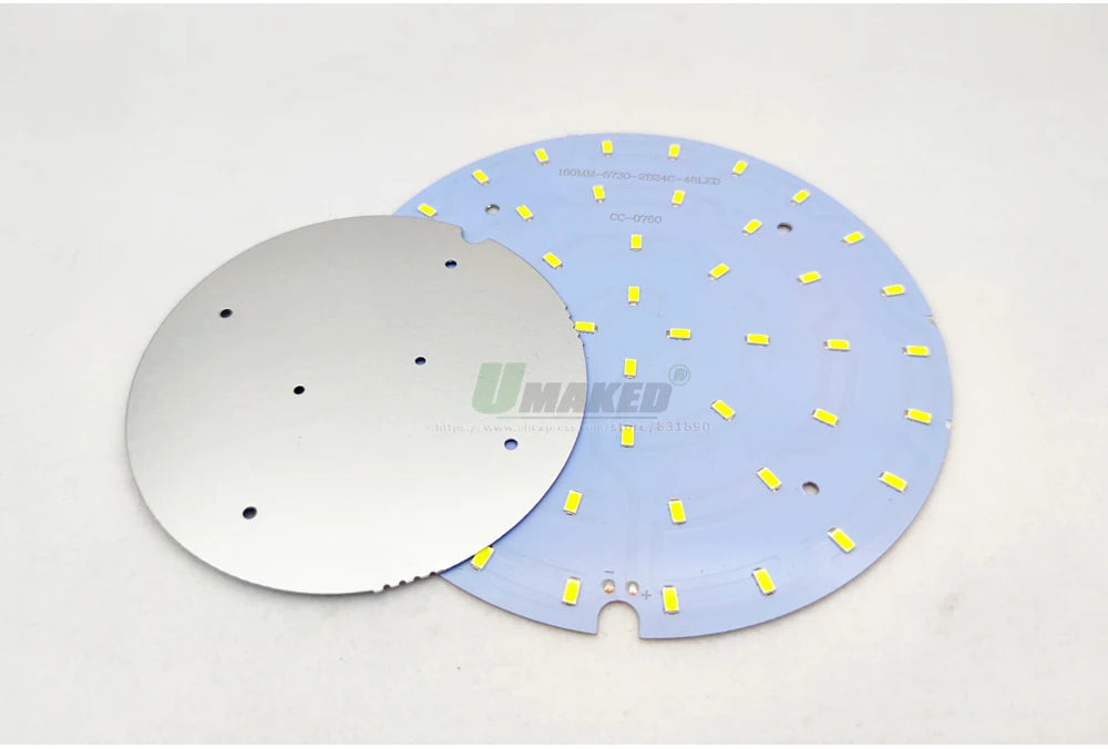 2PC LED Downlight PCB Plate 9W 12W 18W 24W Round Shape Lighting Source Panel 300mA SMD5730 For High Power Sport Lamp Replace DIY