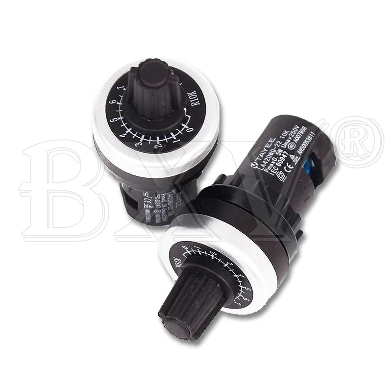 1PCS LA42DWQ-22 22mm 1K 2K 5K 10K 20K 50K 100K Diameter Pots Rotary Potentiometer Converter Governor Inverter Resistance Switch