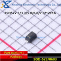 100PCS ESD5Z3.3/5.0/6.0/7.0/12T1G TVS/ESD Anti-static Diode SOD-523 0603 2.5V 3.3V ESD5Z2.5T1G Marking：ZD ZF ZE ZG ZM