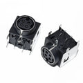 10/5pcs DIN3 DIN4 Audio Video Connector S-video PCB Mount 3P 4Pin Din Socket Metal Case DIN-422 AV Connector