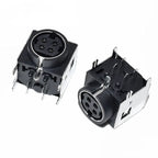 10/5pcs DIN3 DIN4 Audio Video Connector S-video PCB Mount 3P 4Pin Din Socket Metal Case DIN-422 AV Connector