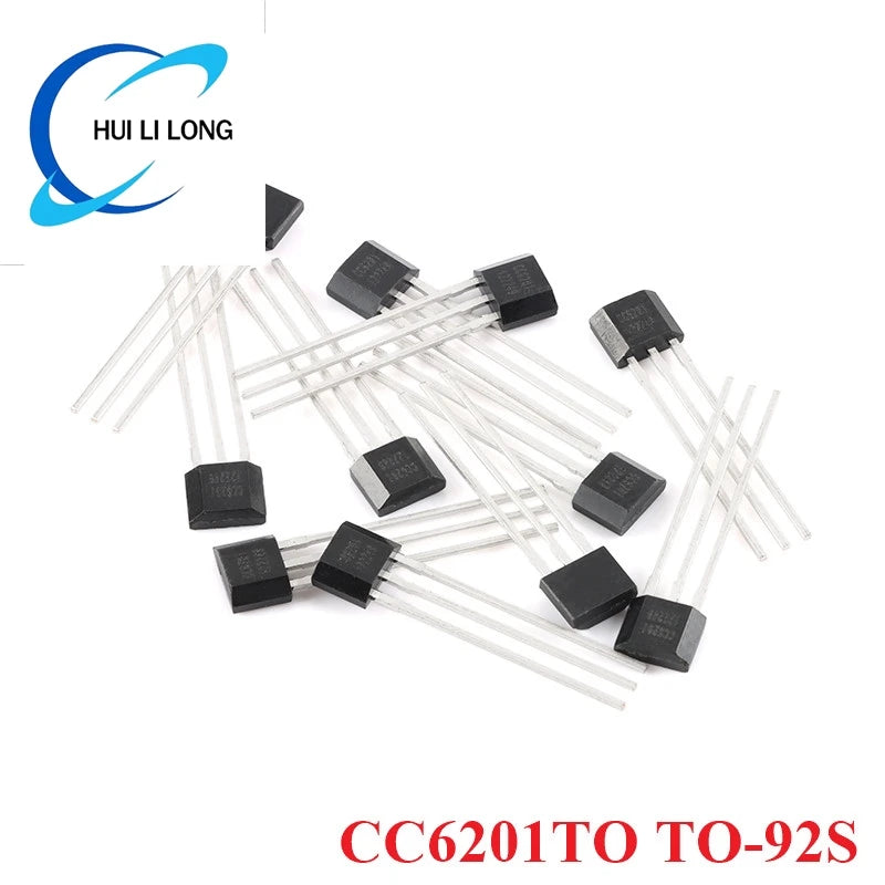 10pcs/lot CC6201TO TO-92S CC6201 6201T 6201 TO92S All-pole Low-power Hall-effect Switch Sensor IC Chip New Original