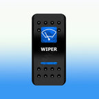 Blue Led Winch IN OUT Momentary Rocker Switch 7 Pin (ON)-OFF-(ON) DPDT Reverse Polarity 3 Way Toggle Switch for Car UTV ATV RV