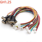 5pc 2-8P GH1.25 WT Latch Female Male Extension 26AWG 20cm Silicon Cable JST GHR-15V-S SSHL-002T-P0.2 Crimp High Temp Resis Wire