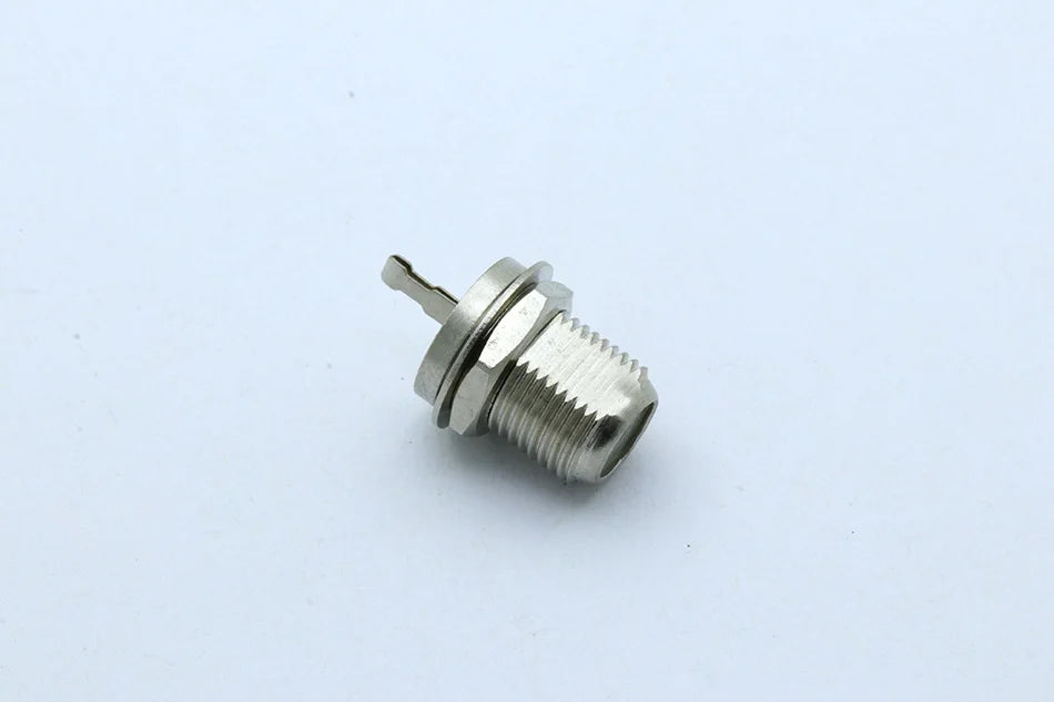 1PC Nickel Plated F Type Female Bulkhead Jack Socket Panel Mount Adapter RF Coaxial Connector for RF Lighting