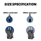 Micro Limit Switch CNTD CMV10‑001C, Snap‑Action Push Button Switch, Plastic Housing, 1NO 1NC 10A 250VAC, for Industrial Automati