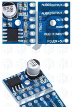 1~5PCS EGBO 5V 5128 Amplifier Board 5W Class D Digital Amplifier Board Mono Audio Module