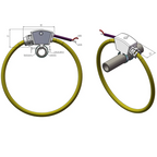 3PCS Nrc100 Flexible CT Current Clamp 100mV/kA Air-Cored Current Sensor Transformer Rogowski Coil With Cable Ties