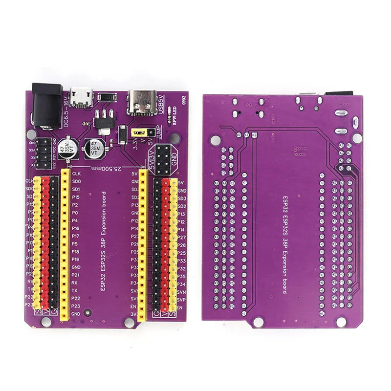 1/5/10/30Pcs ESP32S 38Pin Purple Expansion Breakout Board NodeMCU 32S Wifi UART Serial Communication Module Lua Program Board