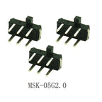 20PCS Mini Slide Switch On-OFF Micro Toggle Switch 1P2T H=1.5/2/4MM Miniature Horizontal Slide Switch SMD/DIP
