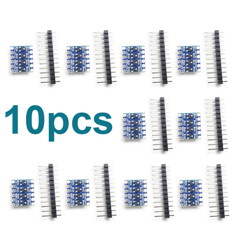 4MOS Transistor Level Conversion Module 3Vand5V 4 Channel Logic Level Shifter Bi-Directional High Speed IIC UART SPI for Arduino
