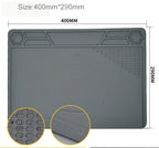 Grey Heat-Resistant Repair Pad Soldering Work Station Mat Silicon Welding BGA Soldering Maintenance Platform