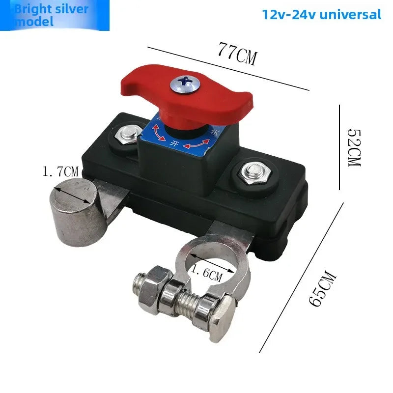 Car Battery Cut Off Switch 12V/24V ﻿Disconnect Automatic Circuit Breaker Anti-Power Off Leakage Protector Universal Auto Parts