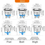 16mm Momentary Reset Metal Push Button Switch IP65 Waterproof Copper 1NO High/Flat/Shape Screw Pin Foot Round Doorbell DIY