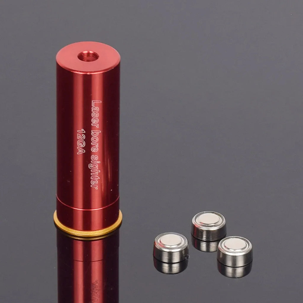 12GA 20GA .308 .223 5.45x39 7.62x39 9x19mm.338 Gauge Red Laser Bore Sighter Training Bullet Boresighter CAL Cartridge Caliber