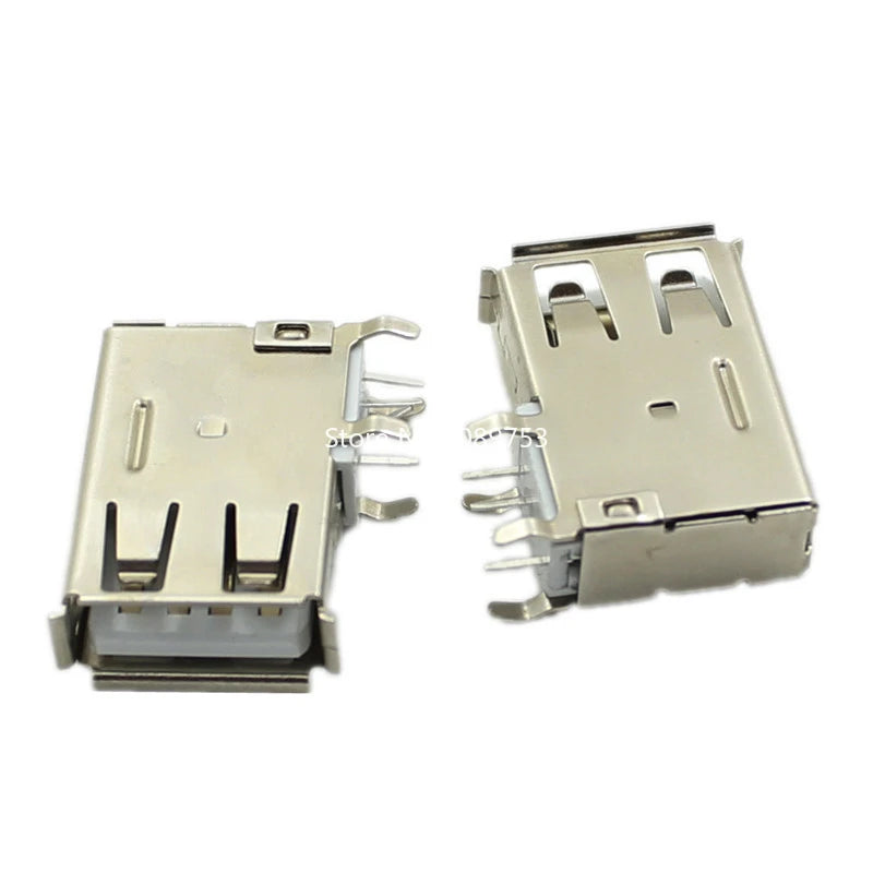 5PCS USB Interface Socket Type A Standard Port Female Male Solder Jacks Connector DIP Straight Vertical Bend Needle PCB Socket