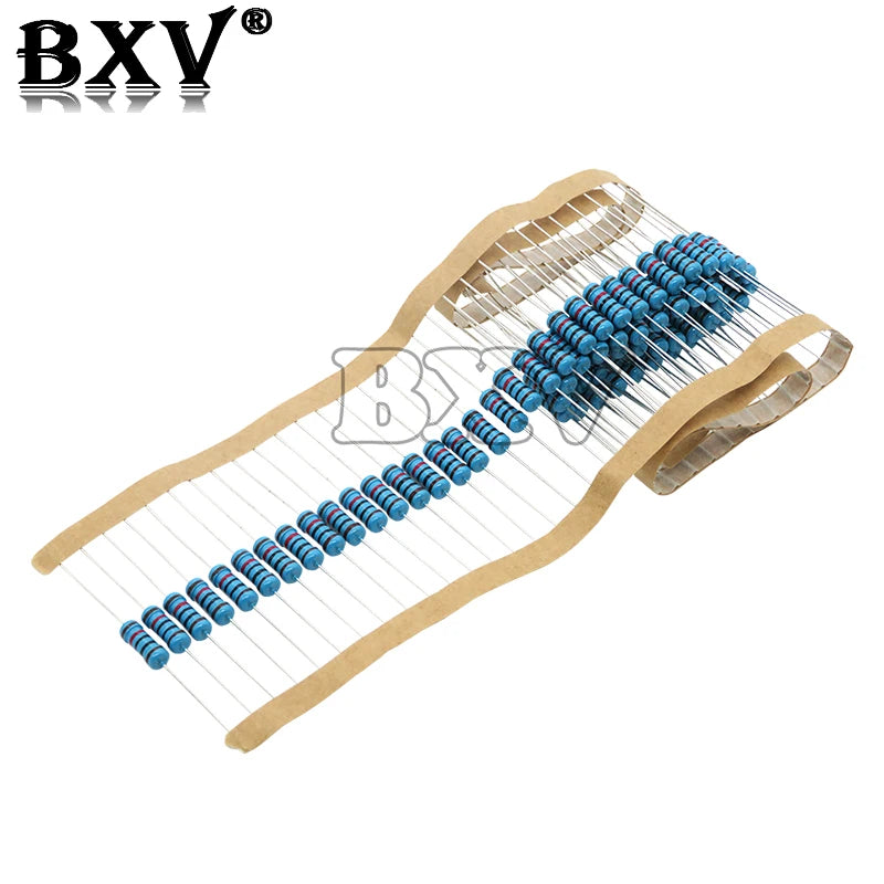 20PCS 1W Metal Film Resistor 1% 1R ~ 1M 2R 10R 22R 47R 100R 330R 1K 4.7K 10K 22K 47K 100K 330K  470K 1 2 10 22 47 100 330 Ohm