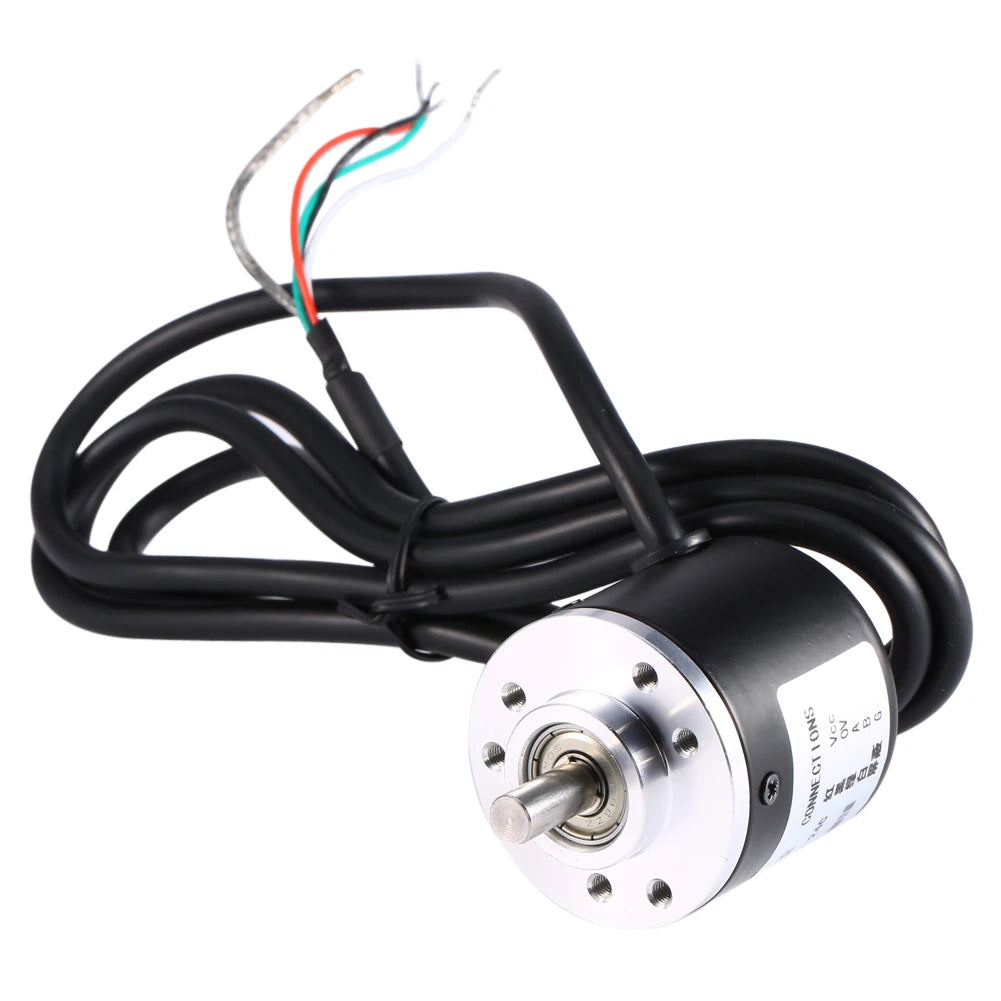 600P/R Magnetoelectric Incremental Rotation Encoder 5V‑24V  2‑Phases Shaft 6mm Magnetoelectric Rotation Encoder Encoder